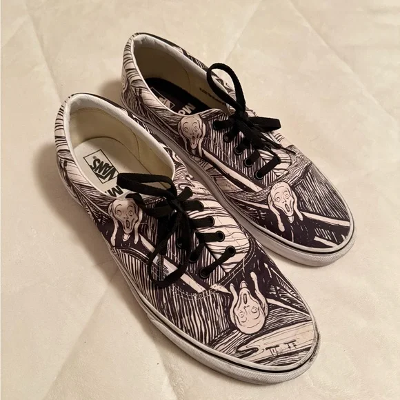 Vans Black and White Graphic Sneakers - Picture 1 of 3